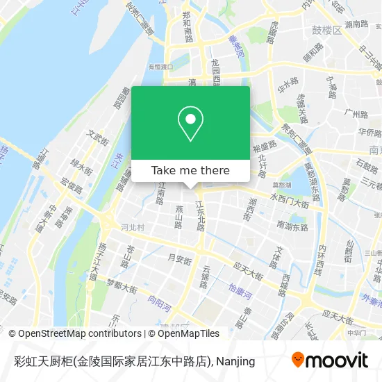 彩虹天厨柜(金陵国际家居江东中路店) map