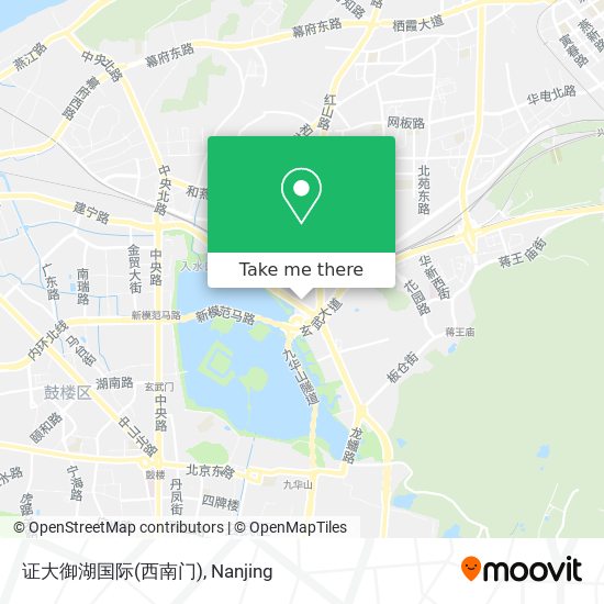 证大御湖国际(西南门) map