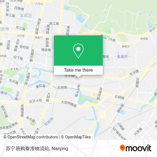 苏宁易购秦淮物流站 map
