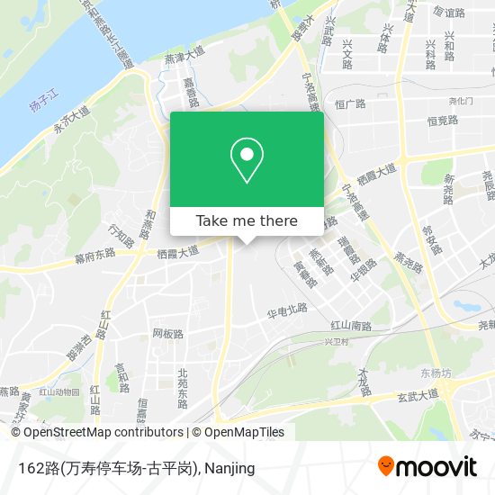 162路(万寿停车场-古平岗) map