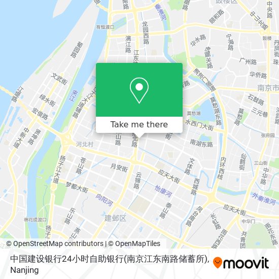 中国建设银行24小时自助银行(南京江东南路储蓄所) map
