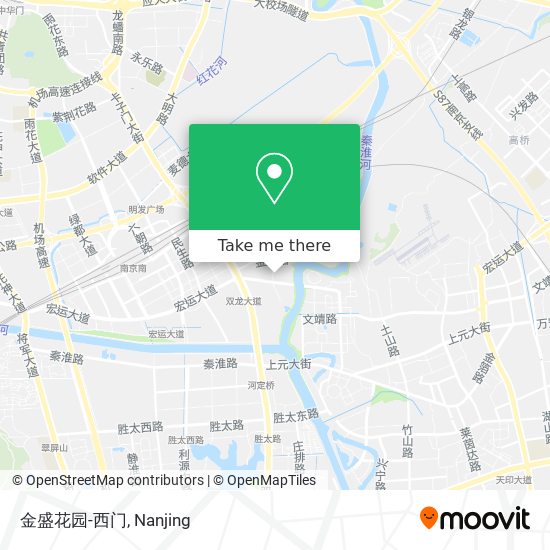 金盛花园-西门 map