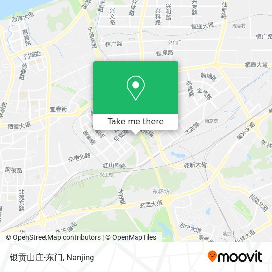 银贡山庄-东门 map