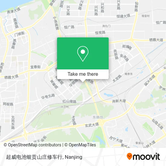 超威电池银贡山庄修车行 map