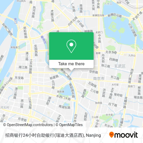 招商银行24小时自助银行(瑞迪大酒店西) map