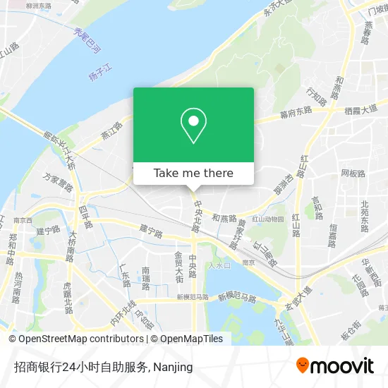 招商银行24小时自助服务 map