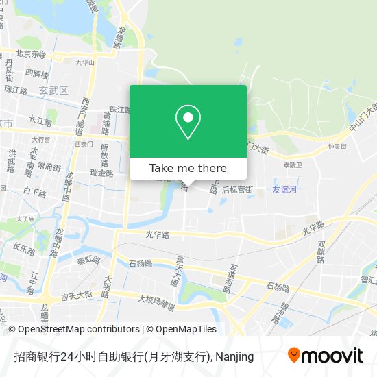 招商银行24小时自助银行(月牙湖支行) map