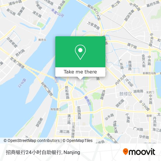 招商银行24小时自助银行 map
