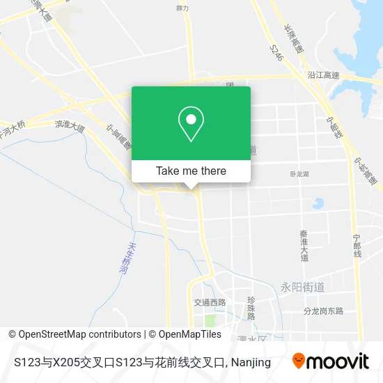 S123与X205交叉口S123与花前线交叉口 map