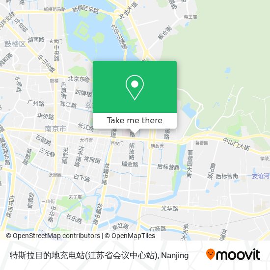 特斯拉目的地充电站(江苏省会议中心站) map