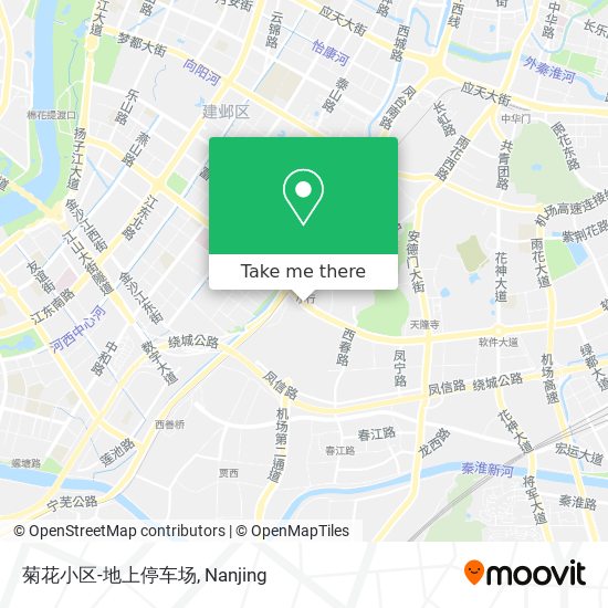 菊花小区-地上停车场 map
