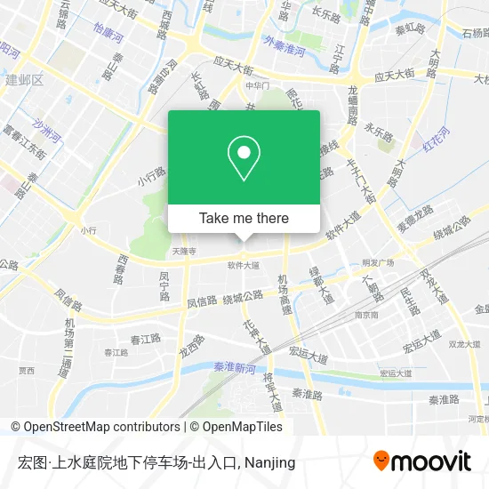 宏图·上水庭院地下停车场-出入口 map