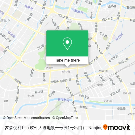 罗森便利店（软件大道地铁一号线1号出口） map