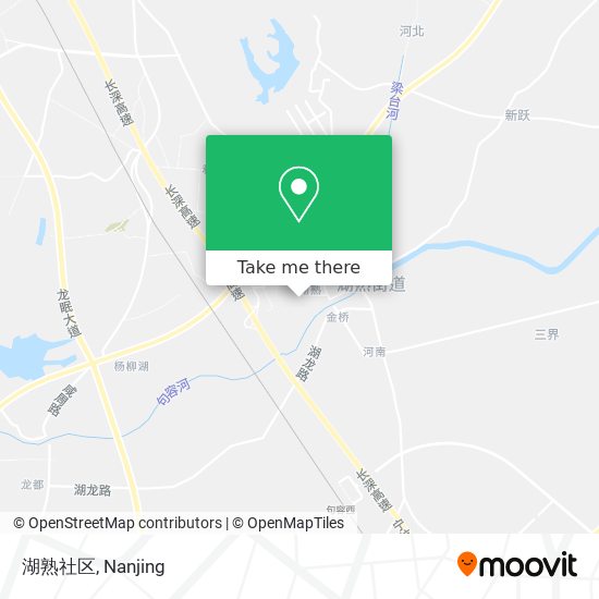 湖熟社区 map