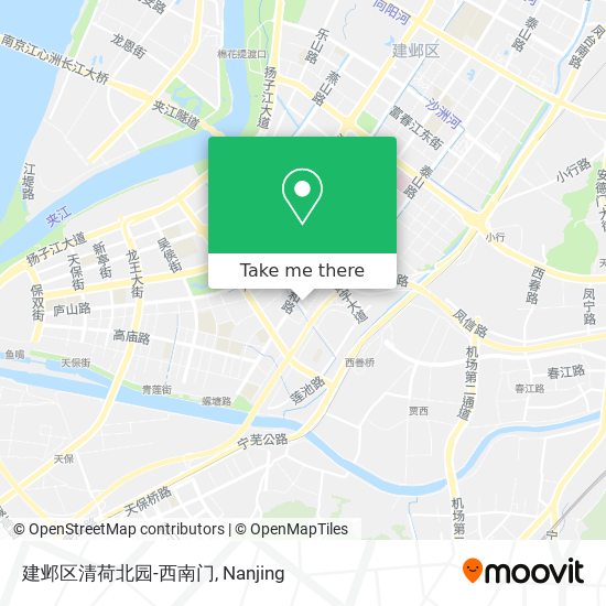 建邺区清荷北园-西南门 map