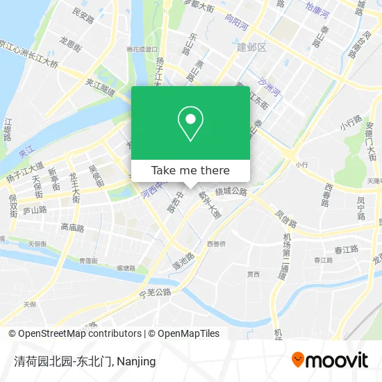 清荷园北园-东北门 map