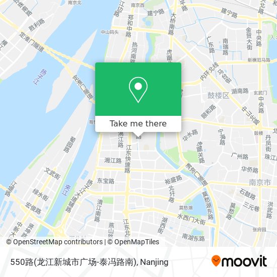 550路(龙江新城市广场-泰冯路南) map