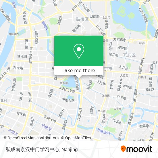弘成南京汉中门学习中心 map