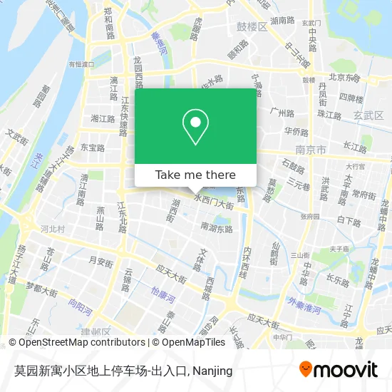 莫园新寓小区地上停车场-出入口 map