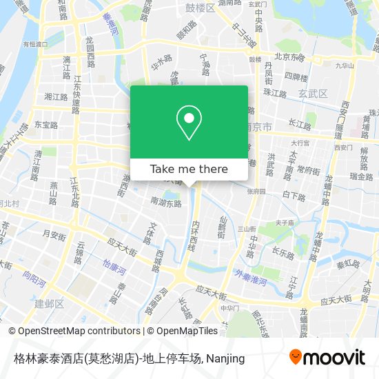 格林豪泰酒店(莫愁湖店)-地上停车场 map