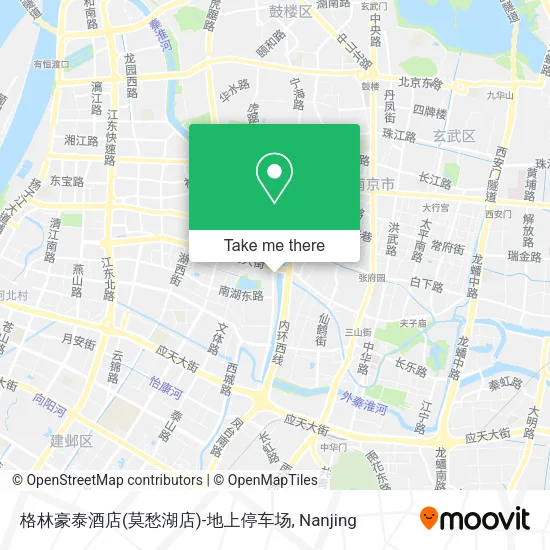 格林豪泰酒店(莫愁湖店)-地上停车场 map