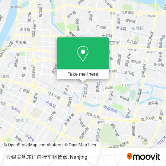云锦美地东门自行车租赁点 map