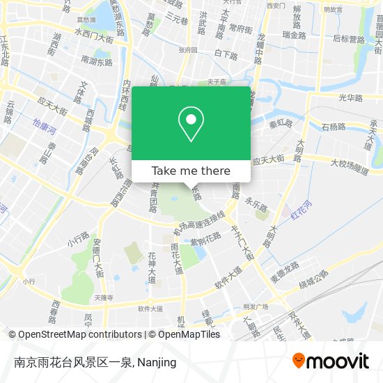 南京雨花台风景区一泉 map