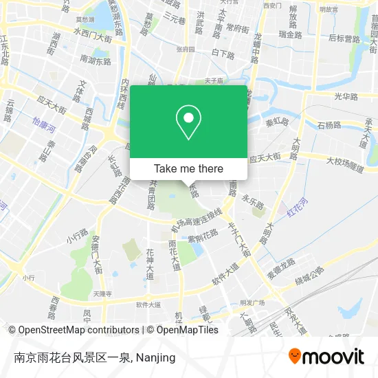 南京雨花台风景区一泉 map