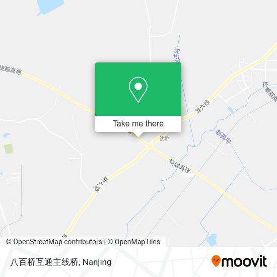 八百桥互通主线桥 map