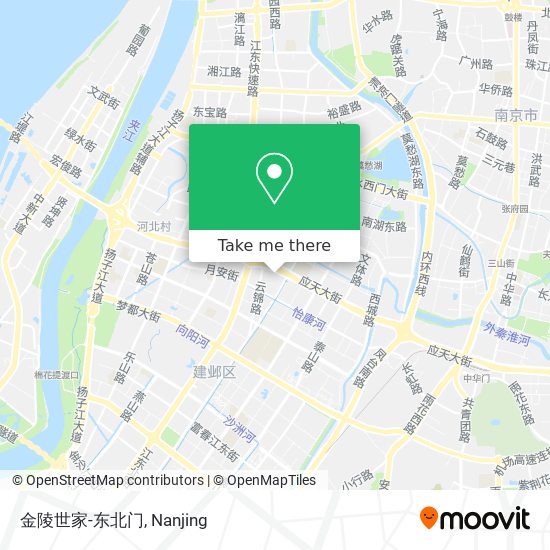 金陵世家-东北门 map
