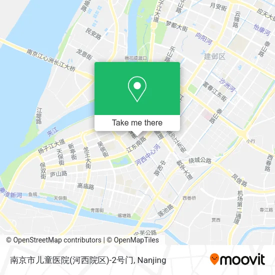 南京市儿童医院(河西院区)-2号门 map