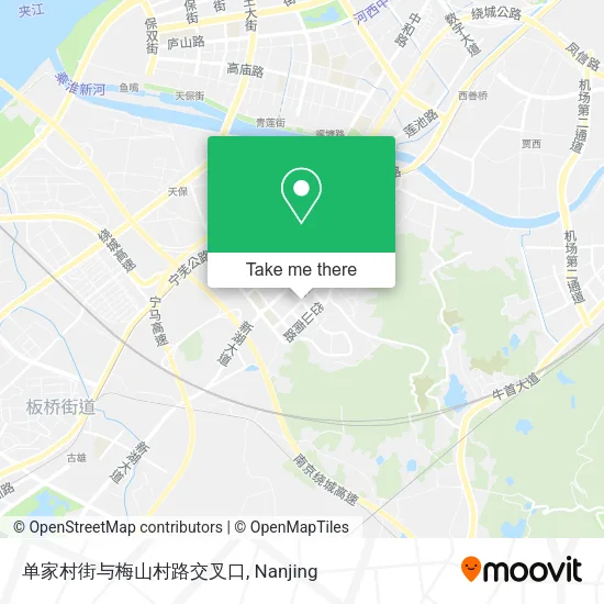 单家村街与梅山村路交叉口 map