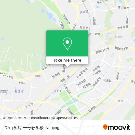钟山学院-一号教学楼 map