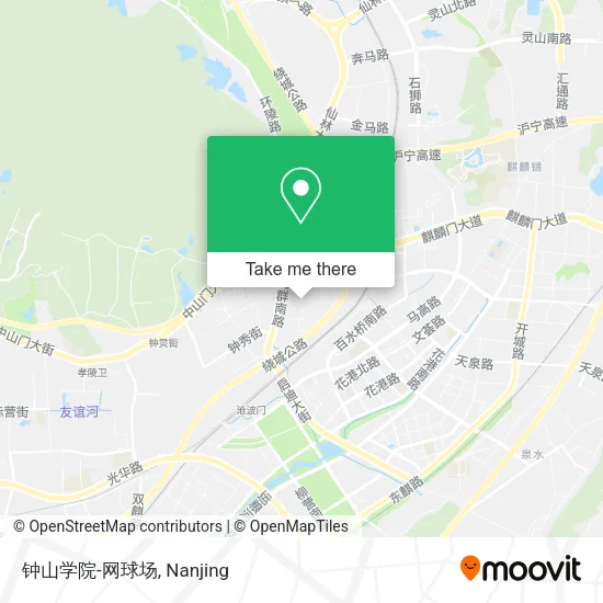 钟山学院-网球场 map