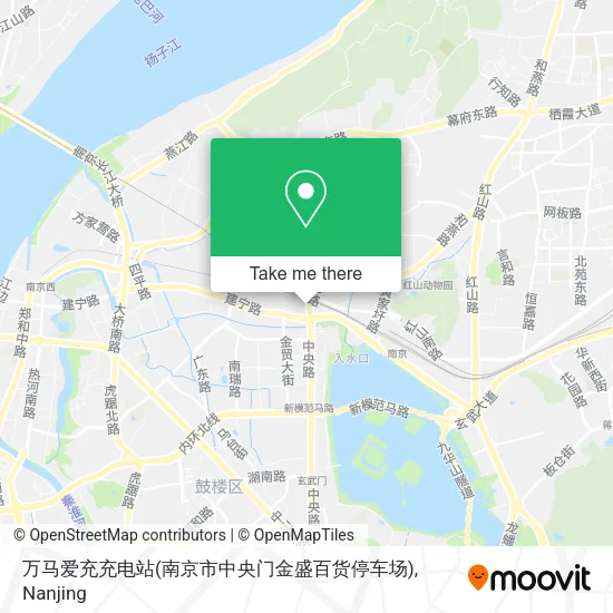 万马爱充充电站(南京市中央门金盛百货停车场) map