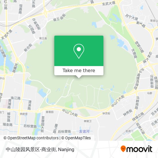 中山陵园风景区-商业街 map