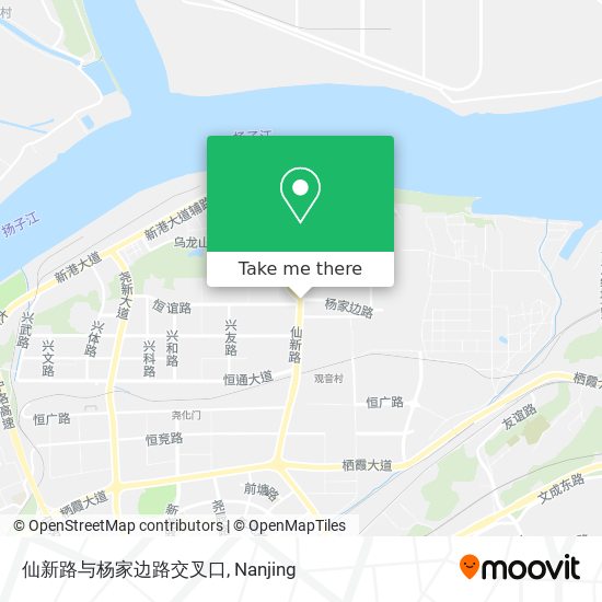 仙新路与杨家边路交叉口 map