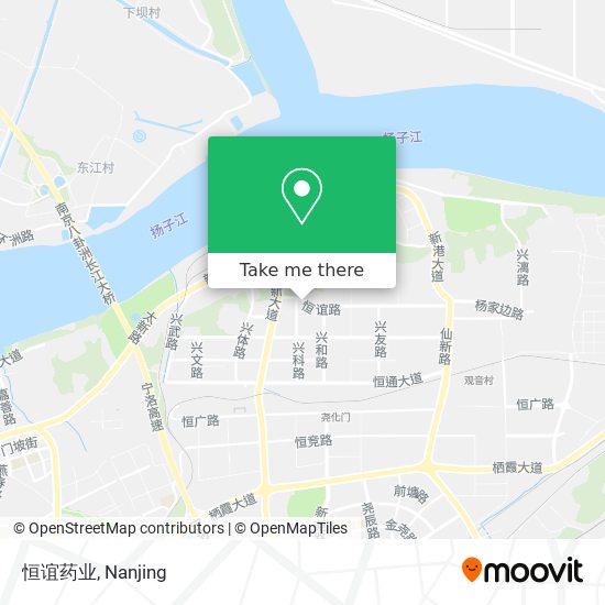 恒谊药业 map