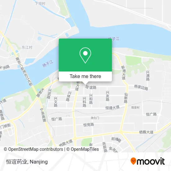 恒谊药业 map