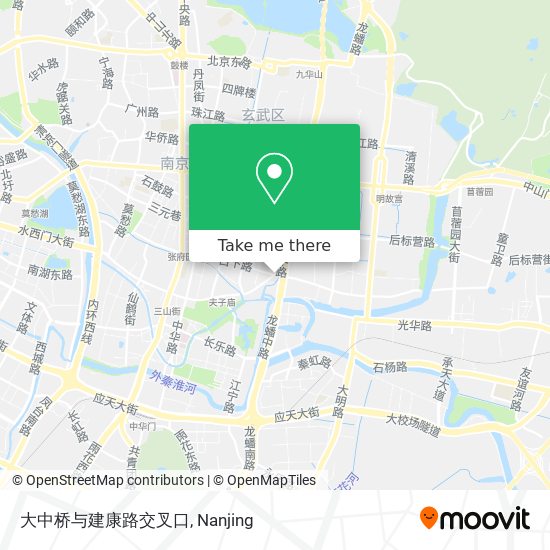 大中桥与建康路交叉口 map