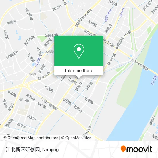江北新区研创园 map