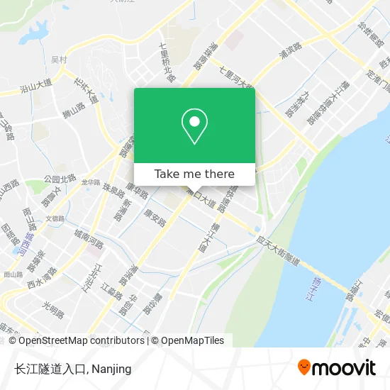 长江隧道入口 map