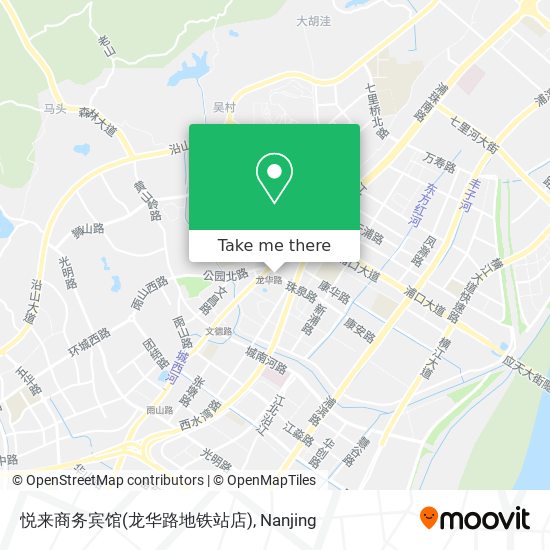 悦来商务宾馆(龙华路地铁站店) map