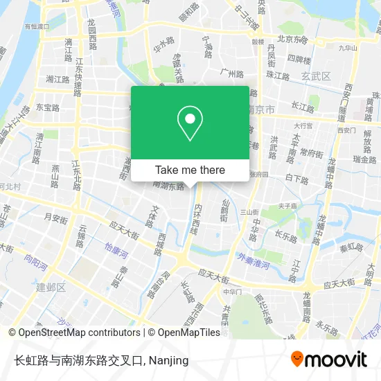 长虹路与南湖东路交叉口 map