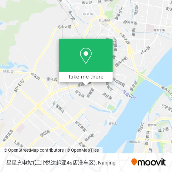 星星充电站(江北悦达起亚4s店洗车区) map