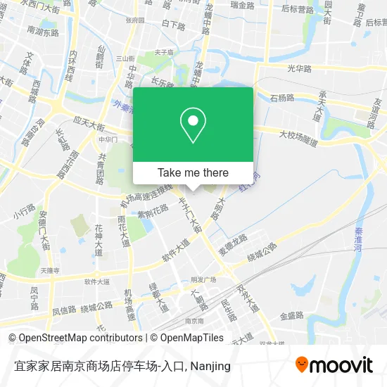 宜家家居南京商场店停车场-入口 map