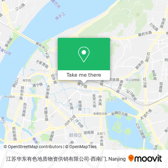 江苏华东有色地质物资供销有限公司-西南门 map