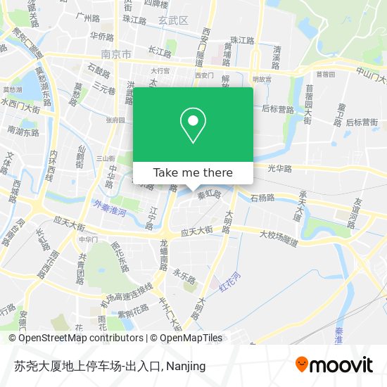 苏尧大厦地上停车场-出入口 map