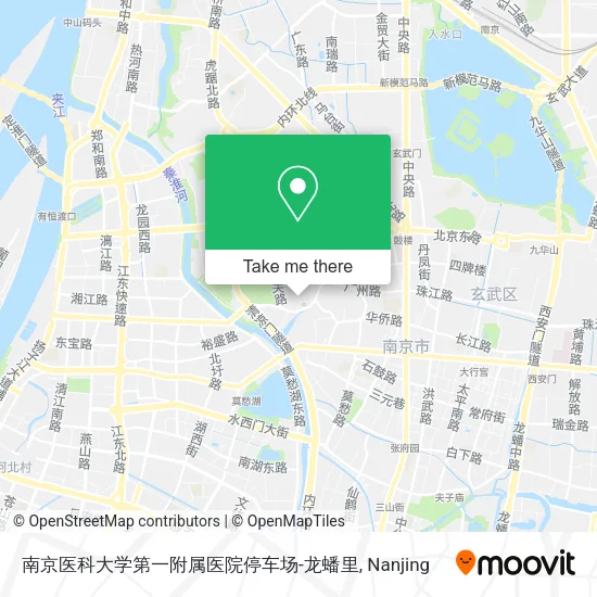 南京医科大学第一附属医院停车场-龙蟠里 map