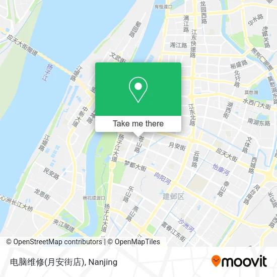 电脑维修(月安街店) map